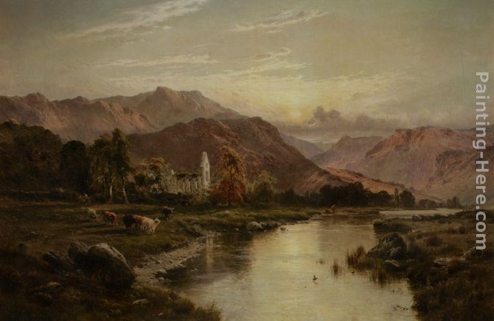Alfred Fontville De Breanski Vale of Llangollen North Wales